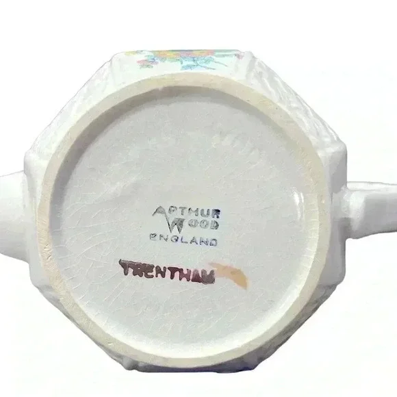 Trentham by Arthur Wood Floral White Teapot from England - Picture 10 of 12